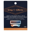 King C. Gillette Lamette di Ricambio per Rasoio da Uomo per il Collo 3 Ricariche